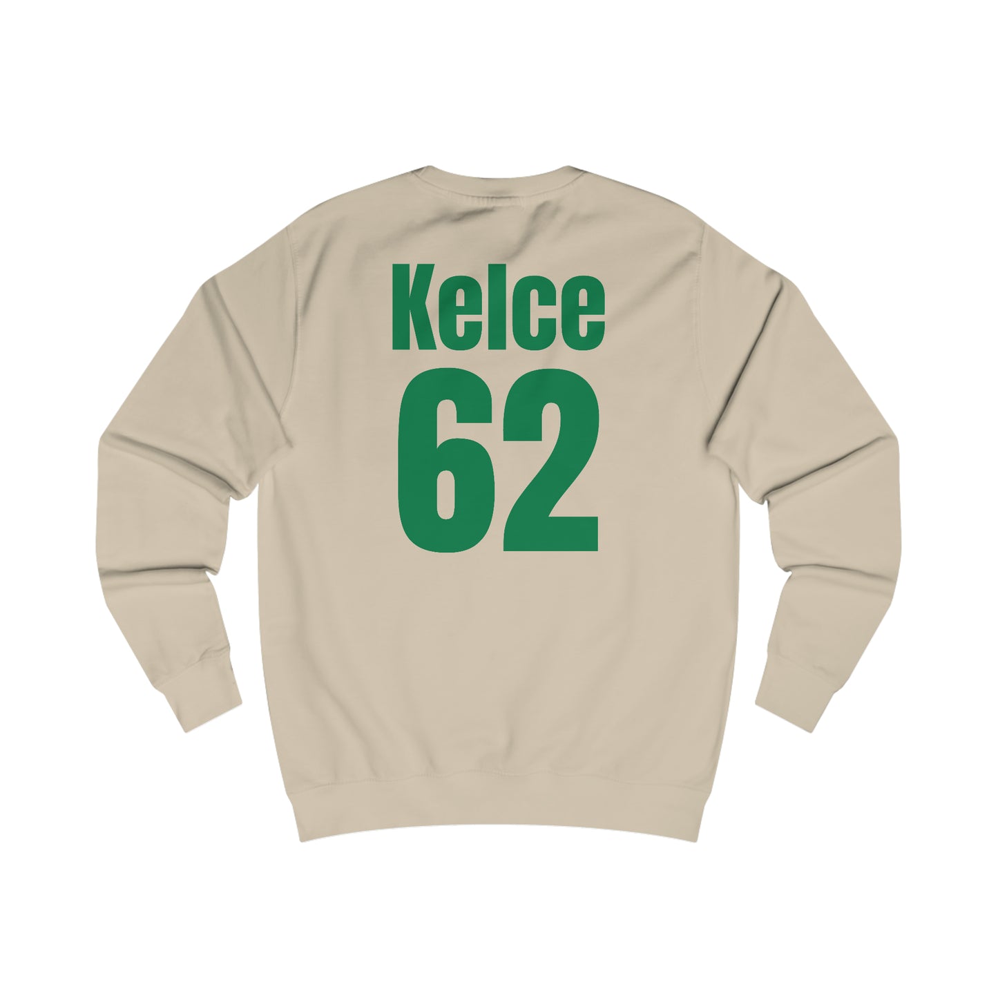 Go Taylor's Boyfriend's Brother Football Sweatshirt with Kelce 62 on back Unisex Heavy Blend™ Crewneck Sweatshirt - FRONT and BACK Design