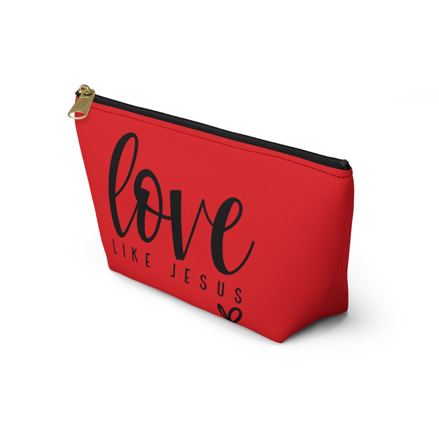 Love Like Jesus Accessory Pouch w T-bottom