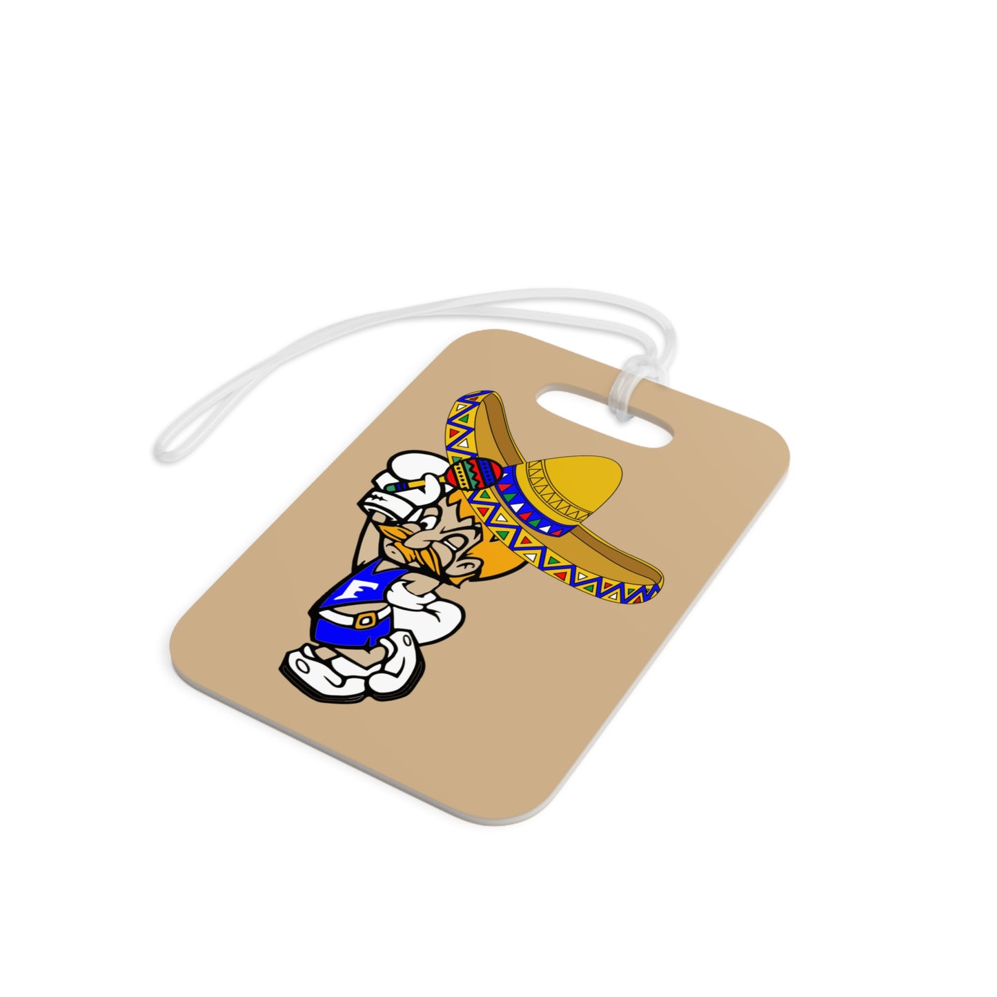 Sombrero Midget Luggage Tags - Tan