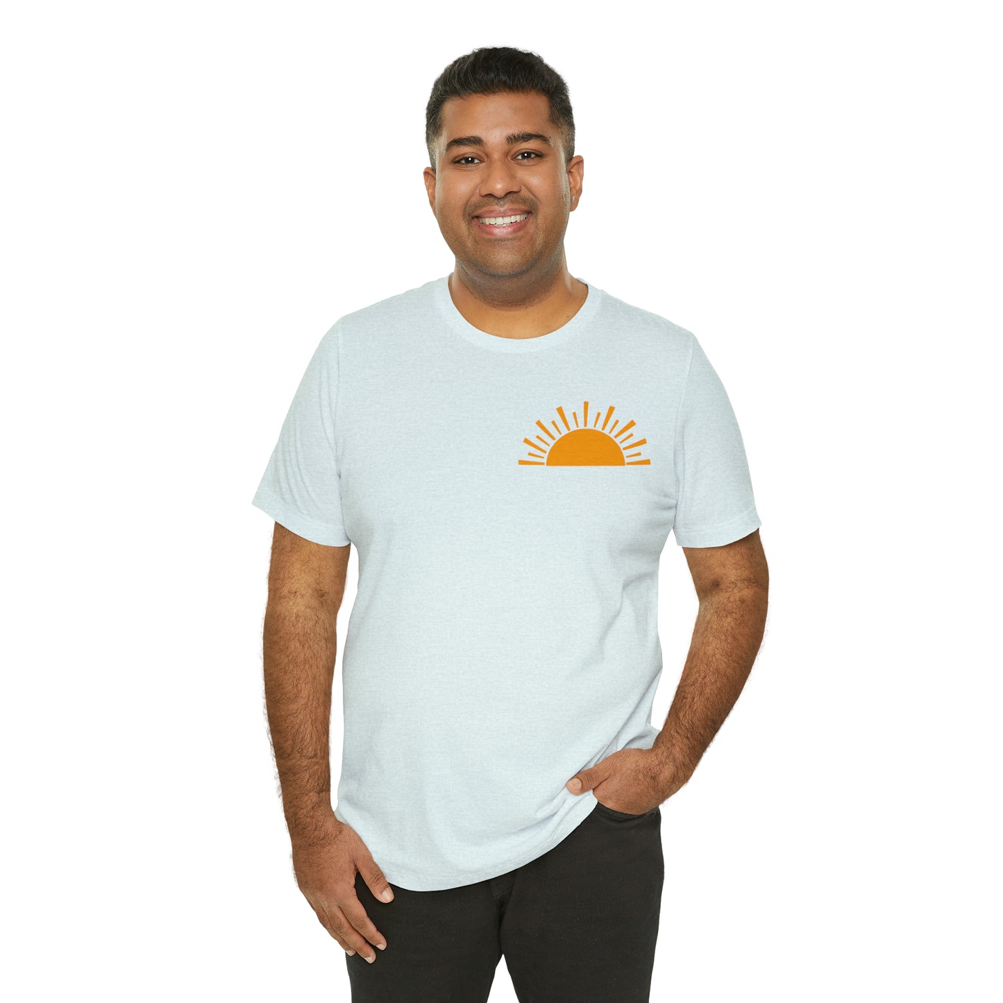 "Sunshine on My Mind"  (Front and Back Design)  Unisex Jersey Short Sleeve Tee