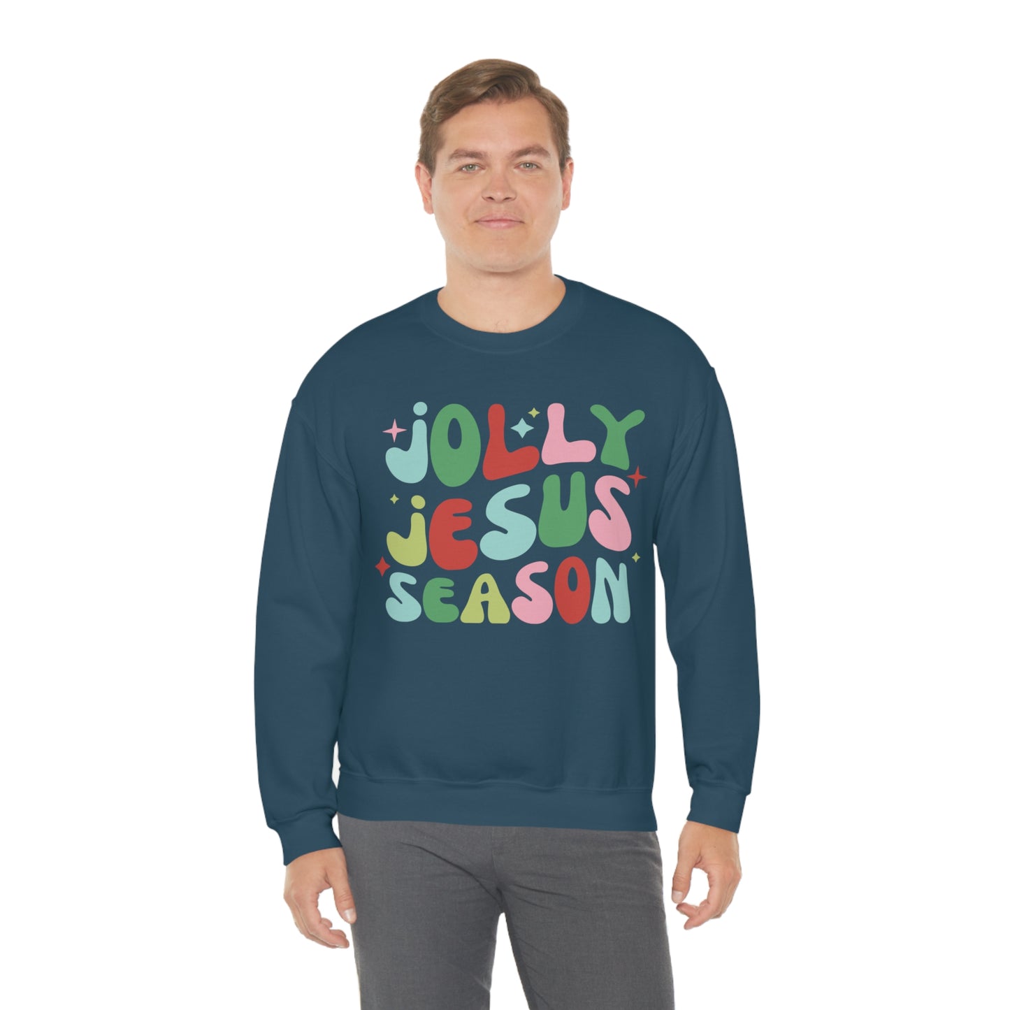 Jolly Jesus Season Heavyweight Crewneck Sweatshirt