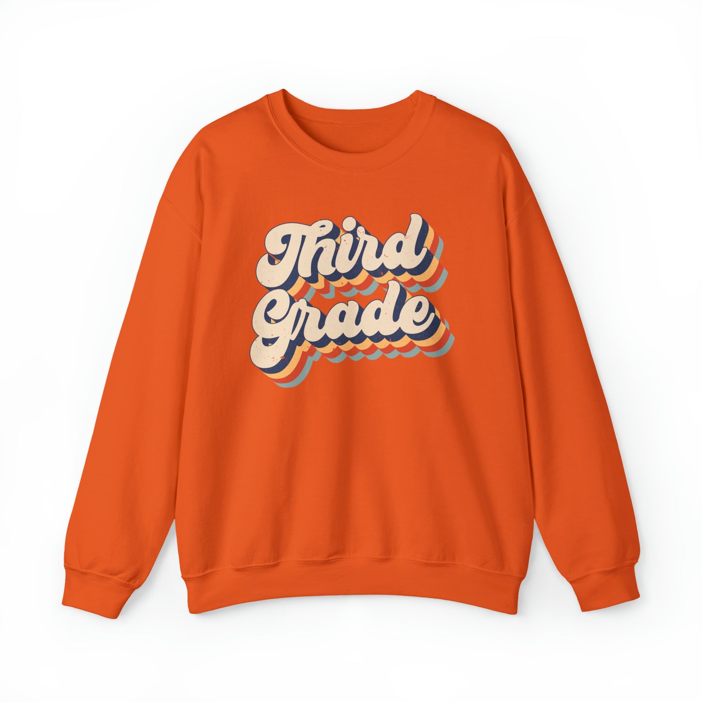 Retro Third Grade Unisex Heavy Blend™ Crewneck Sweatshirt