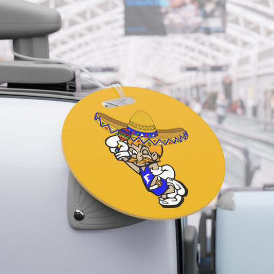 Sombrero Midget Luggage Tags - Yellow