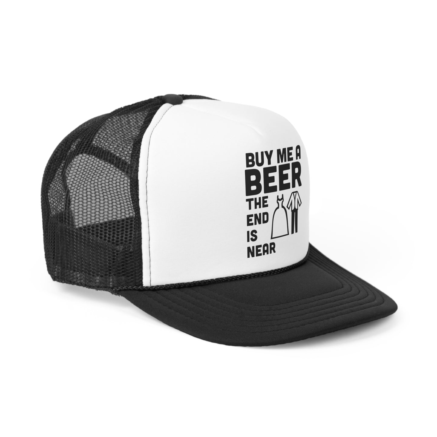 Buy Me A Beer the End is Near Tall Trucker Caps