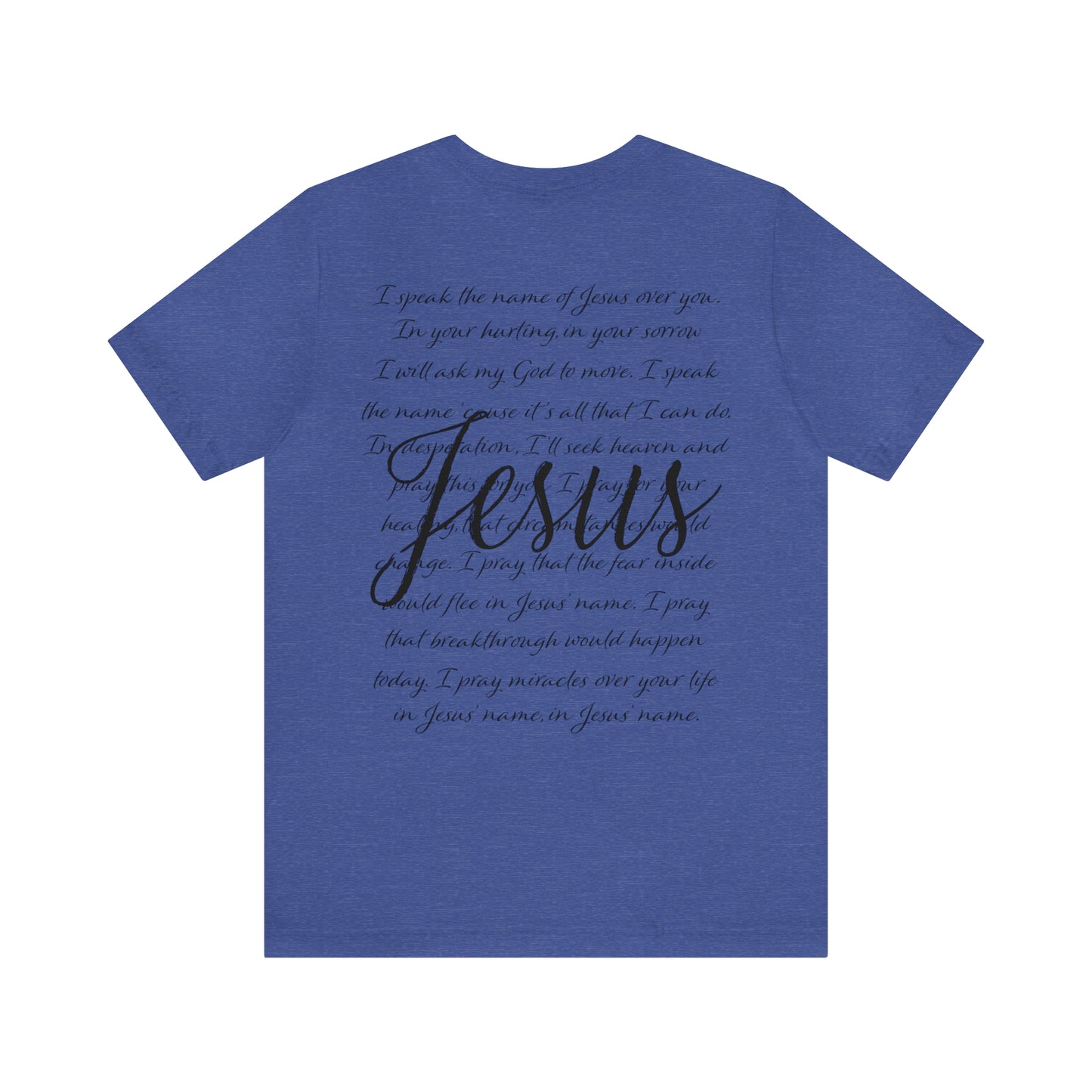 "Jesus Scripture"  (Front and Back Design)  Unisex Jersey Short Sleeve Tee