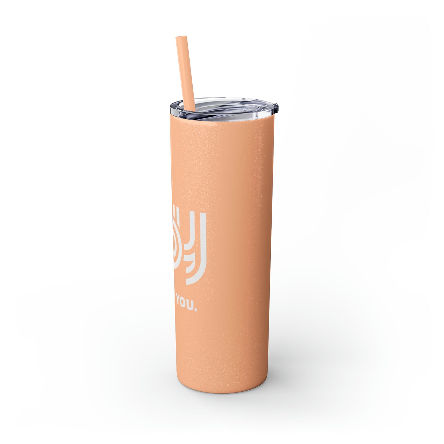 You Be You Skinny Tumbler with Straw, 20oz