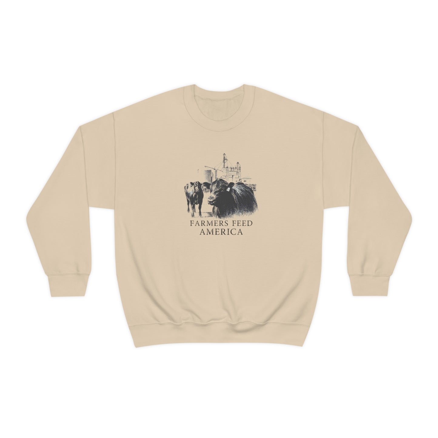 "Farmers Feed America" - Unisex Heavy Blend™ Crewneck Sweatshirt