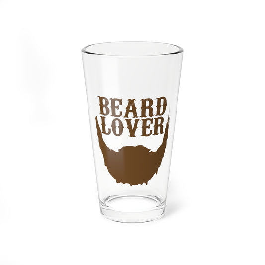 Beard Lover Gift Mixing Glass, 16oz