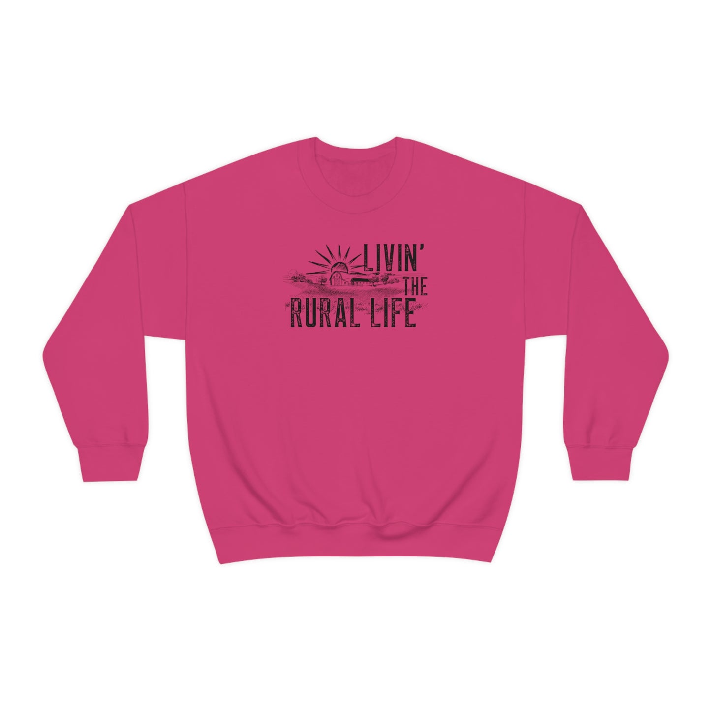 "Livin' the Rural Life" - Unisex Heavy Blend™ Crewneck Sweatshirt