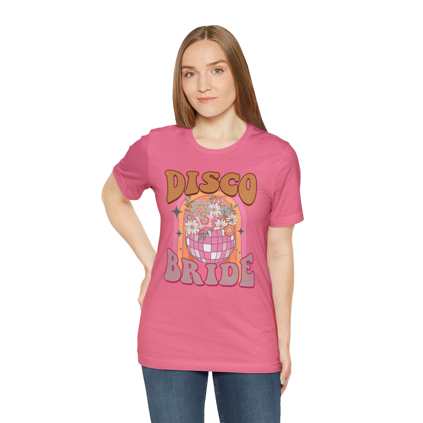 Retro Disco Bride Mirror Ball T-Shirt