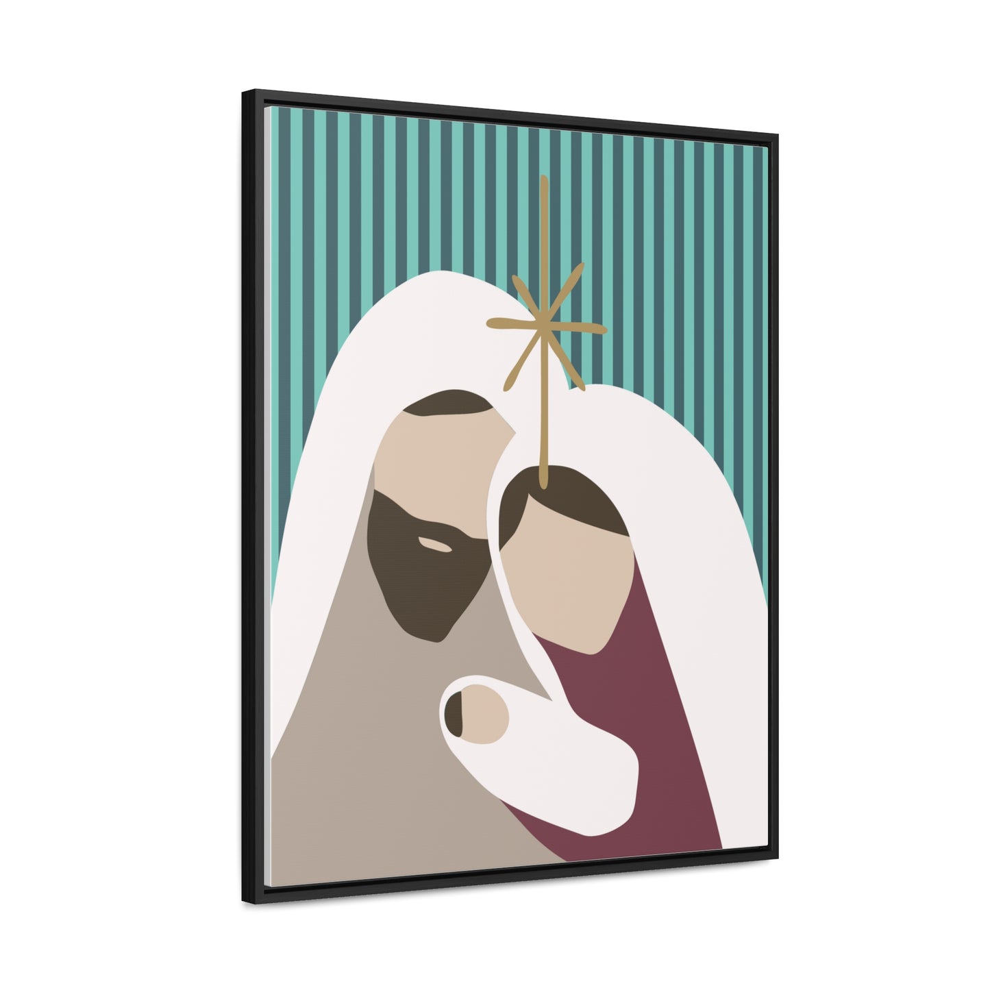 Holy Family Christian Christmas Holiday Gallery Canvas Wraps, Vertical Frame