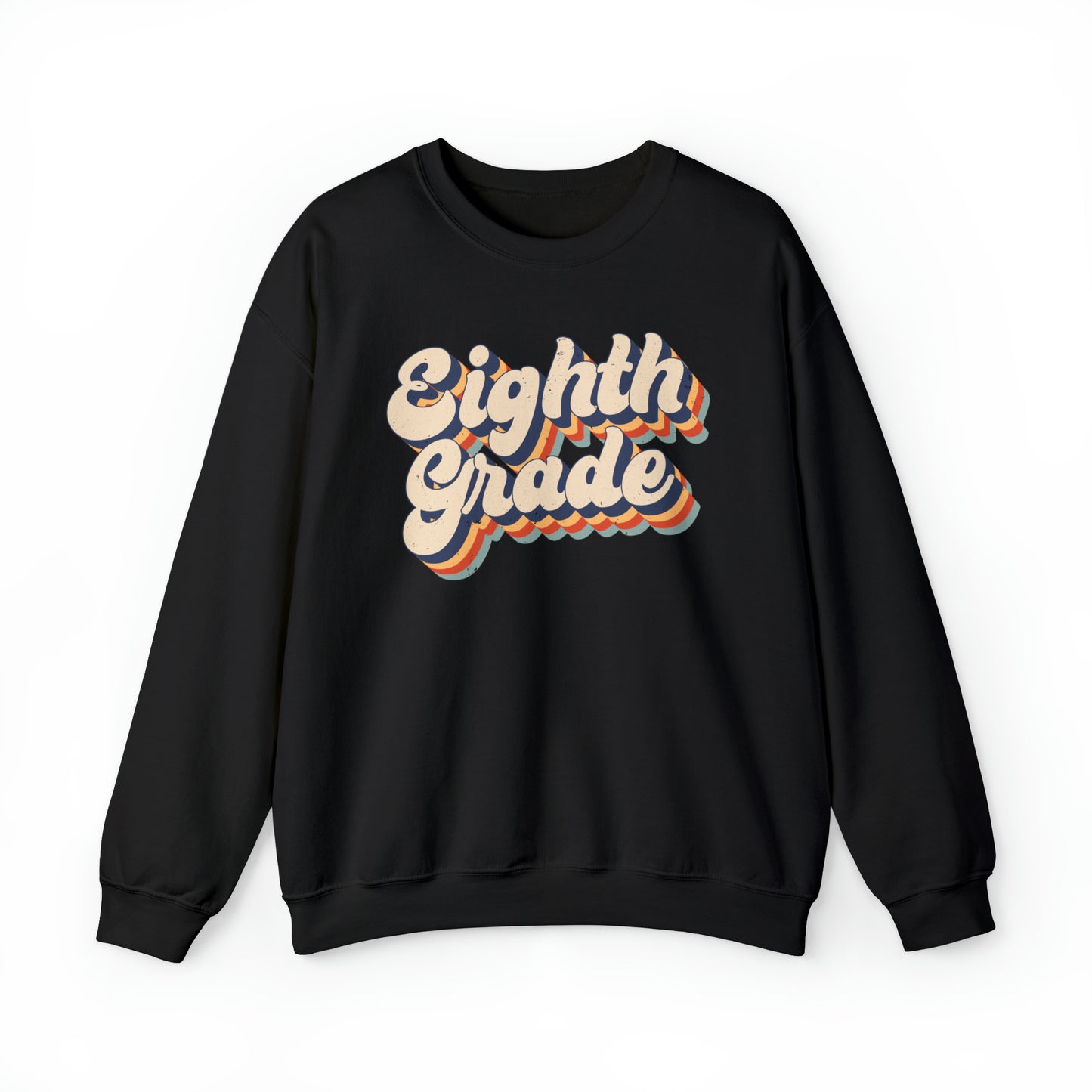 Retro Eighth Grade Unisex Heavy Blend™ Crewneck Sweatshirt