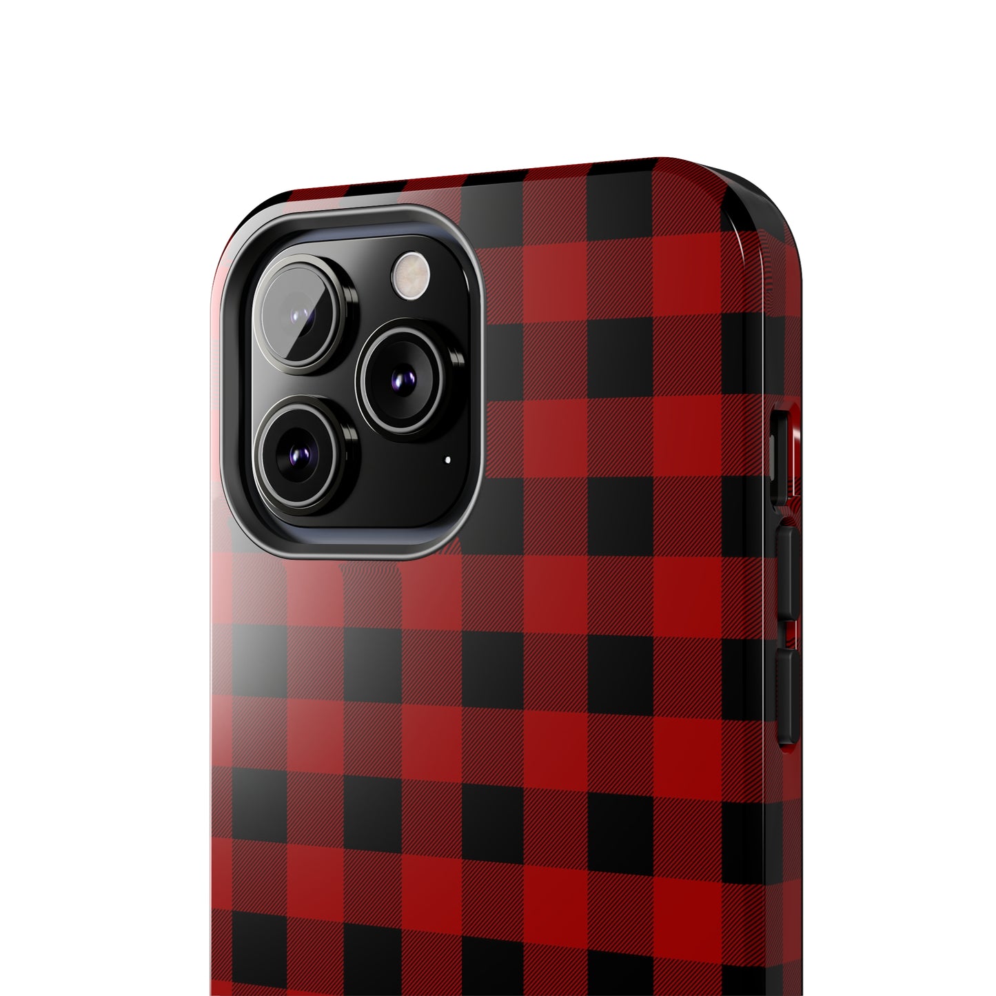 Red and Black Plaid Tough Phone Cases