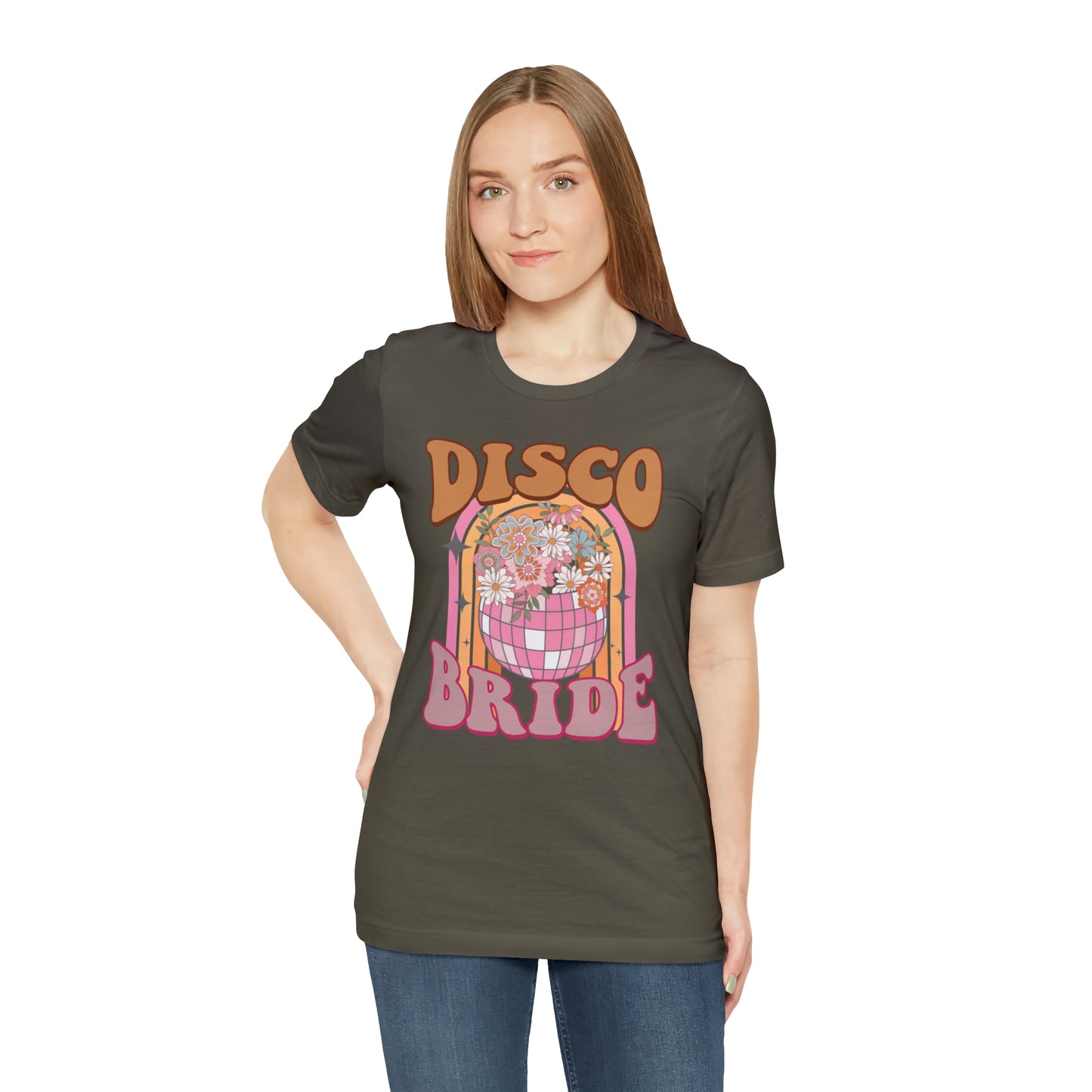 Retro Disco Bride Mirror Ball T-Shirt