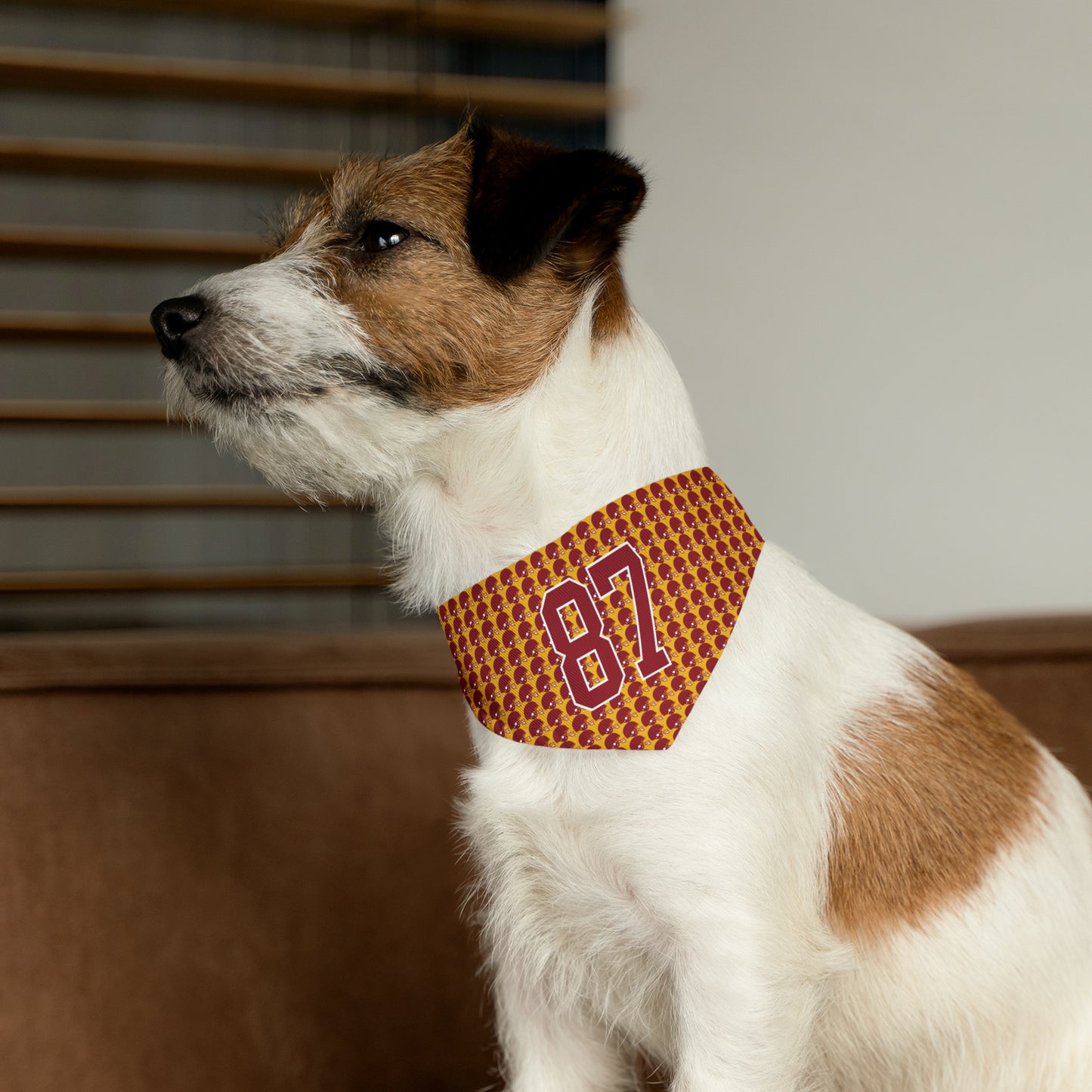 Football Helmet Pattern 87 Swift and Kelce Pet Bandana Collar