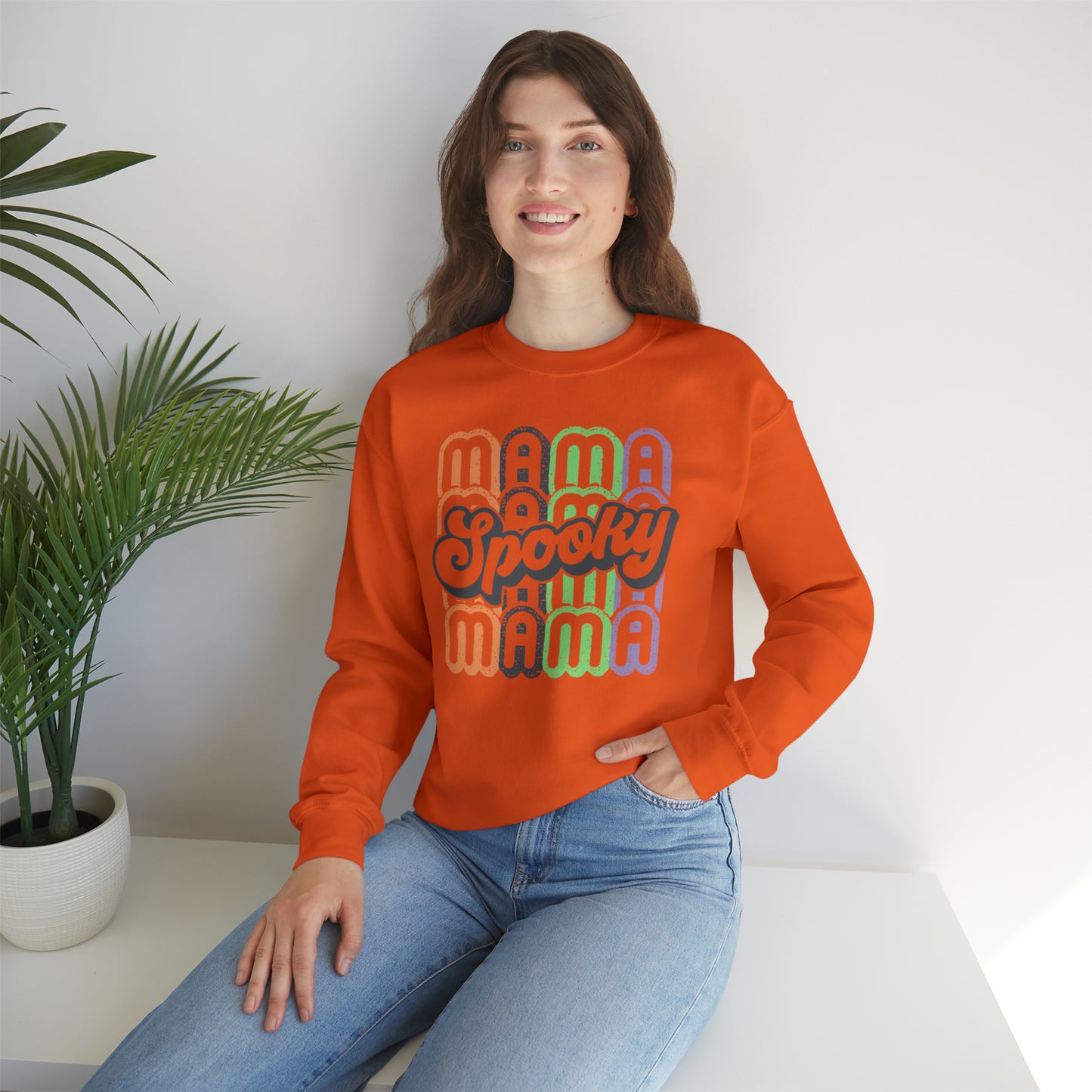 Spooky Mama Unisex Heavy Blend™ Crewneck Sweatshirt