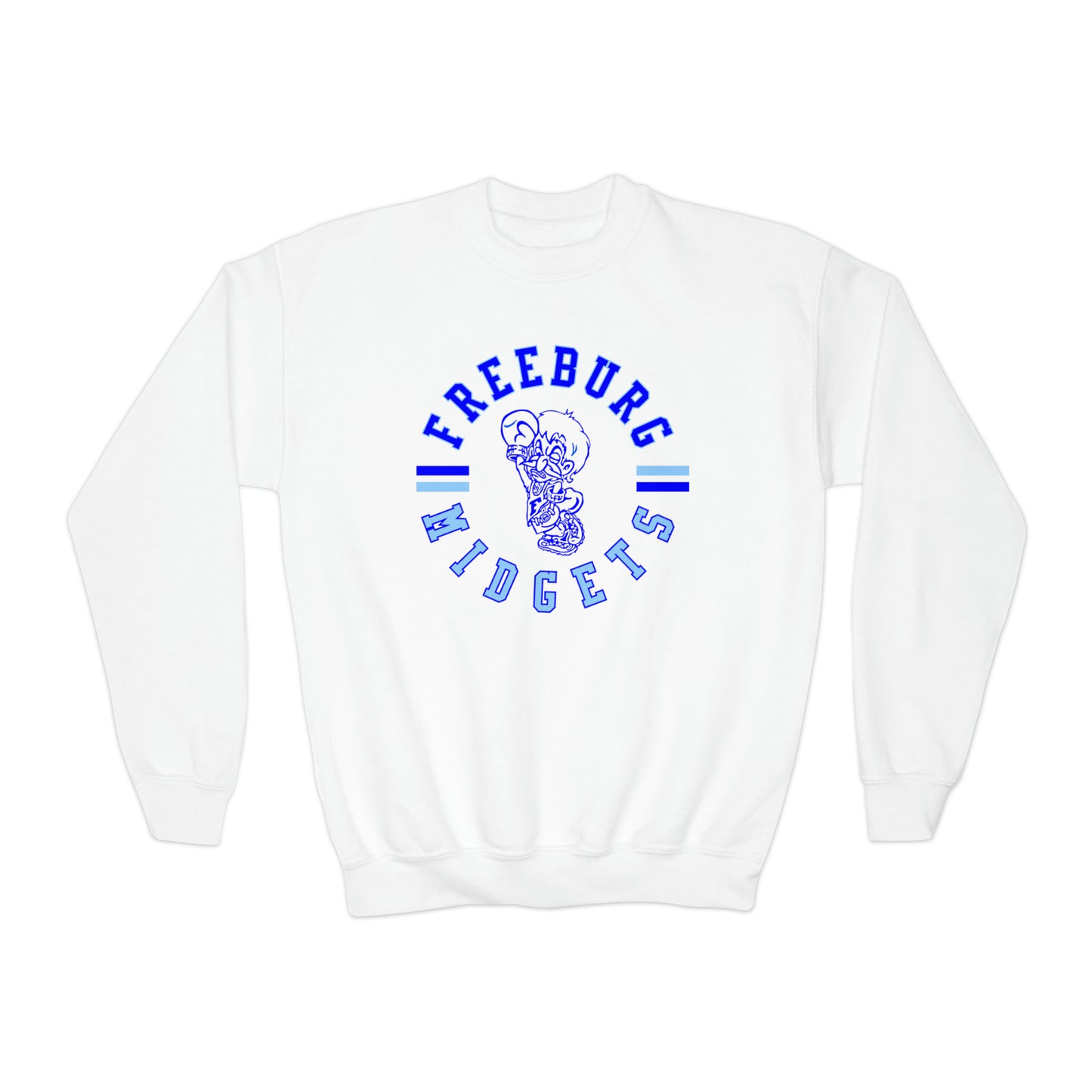 YOUTH Freeburg Midgets Circle Logo Youth Crewneck Sweatshirt