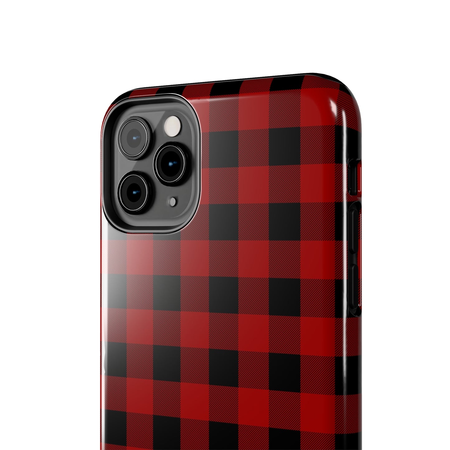 Red and Black Plaid Tough Phone Cases