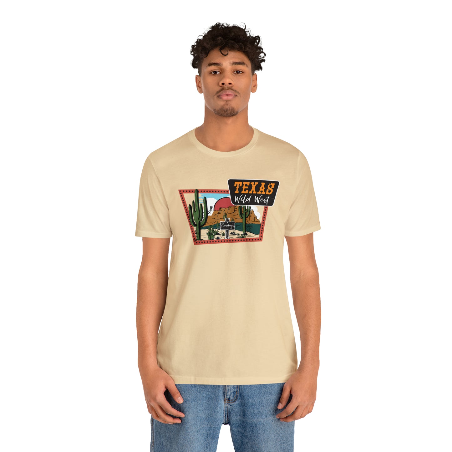 Texas Wild West Unisex Jersey Short Sleeve Tees