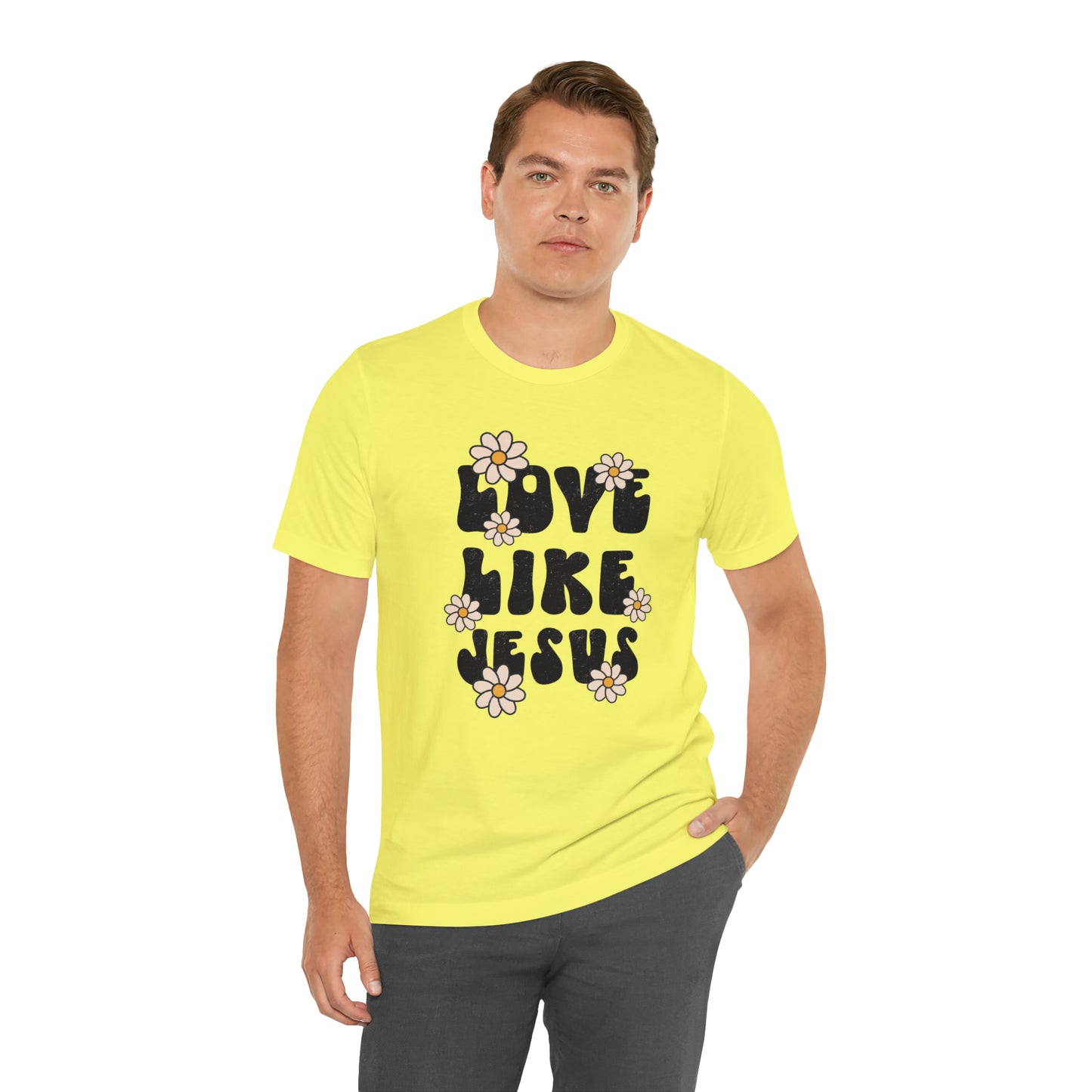 Distressed Daisy Love Like Jesus T-Shirt