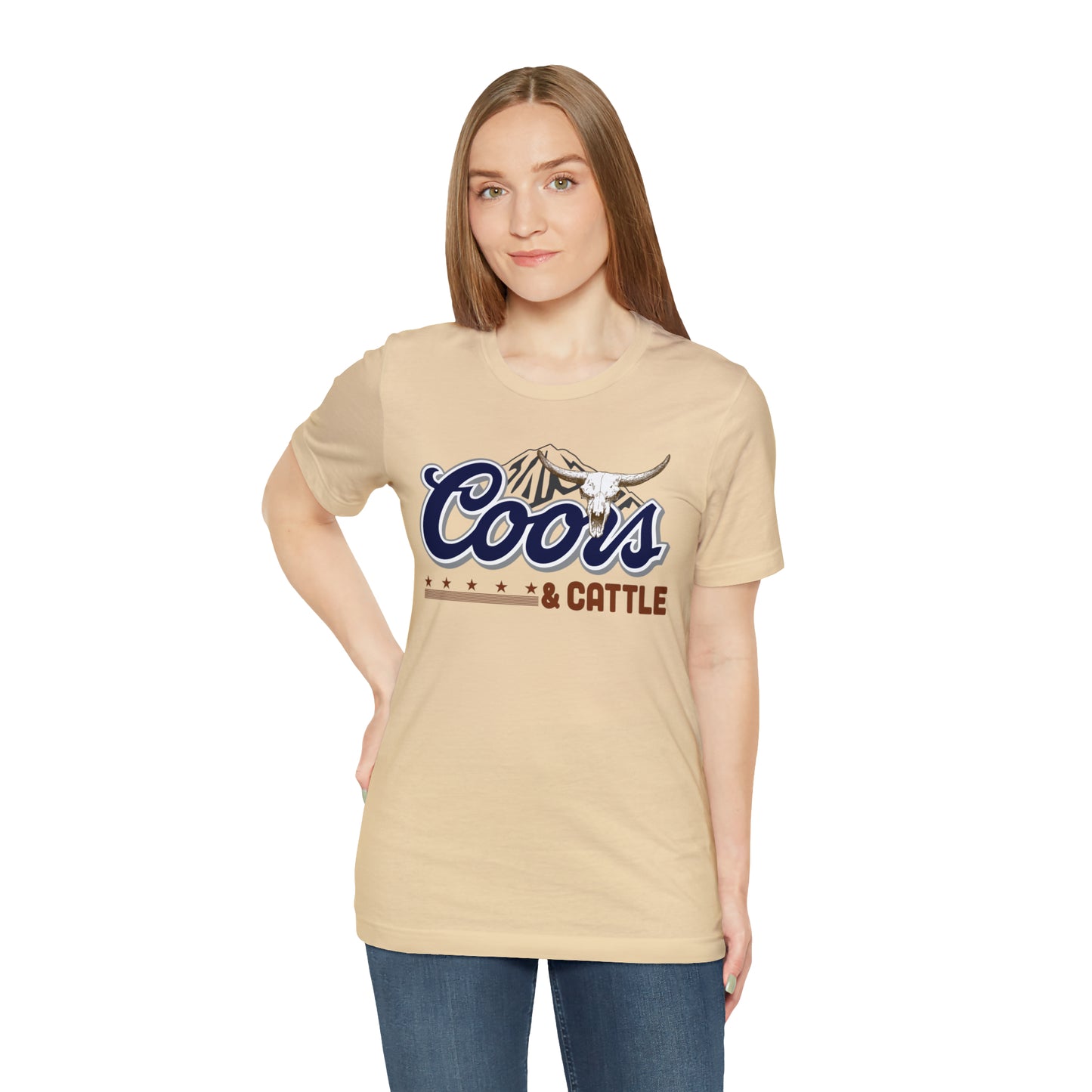 Beer and Cattle Unisex Jersey Short Sleeve Tee