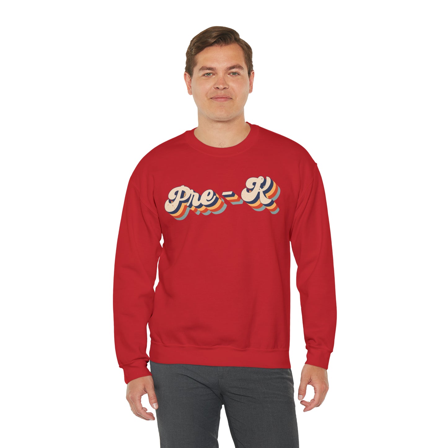 Retro Pre-K Unisex Heavy Blend™ Crewneck Sweatshirt