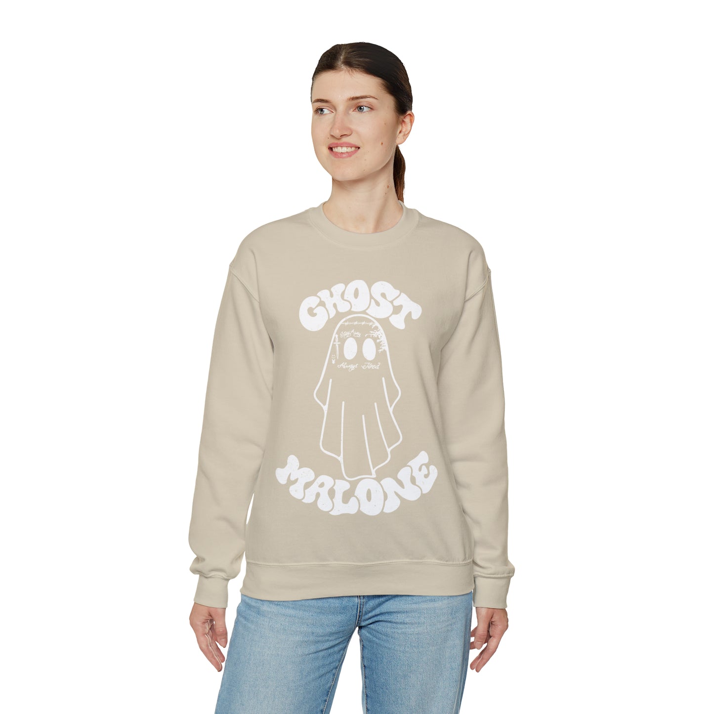 Ghost Malone Halloween Heavy Blend™ Crewneck Sweatshirt