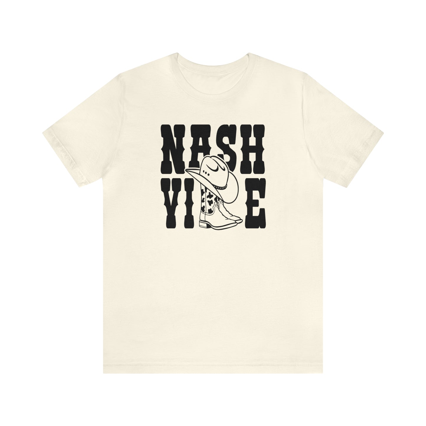 Nashville Country Shirts with Cowboy Boots as LL Unisex Jersey Short Sleeve Tee