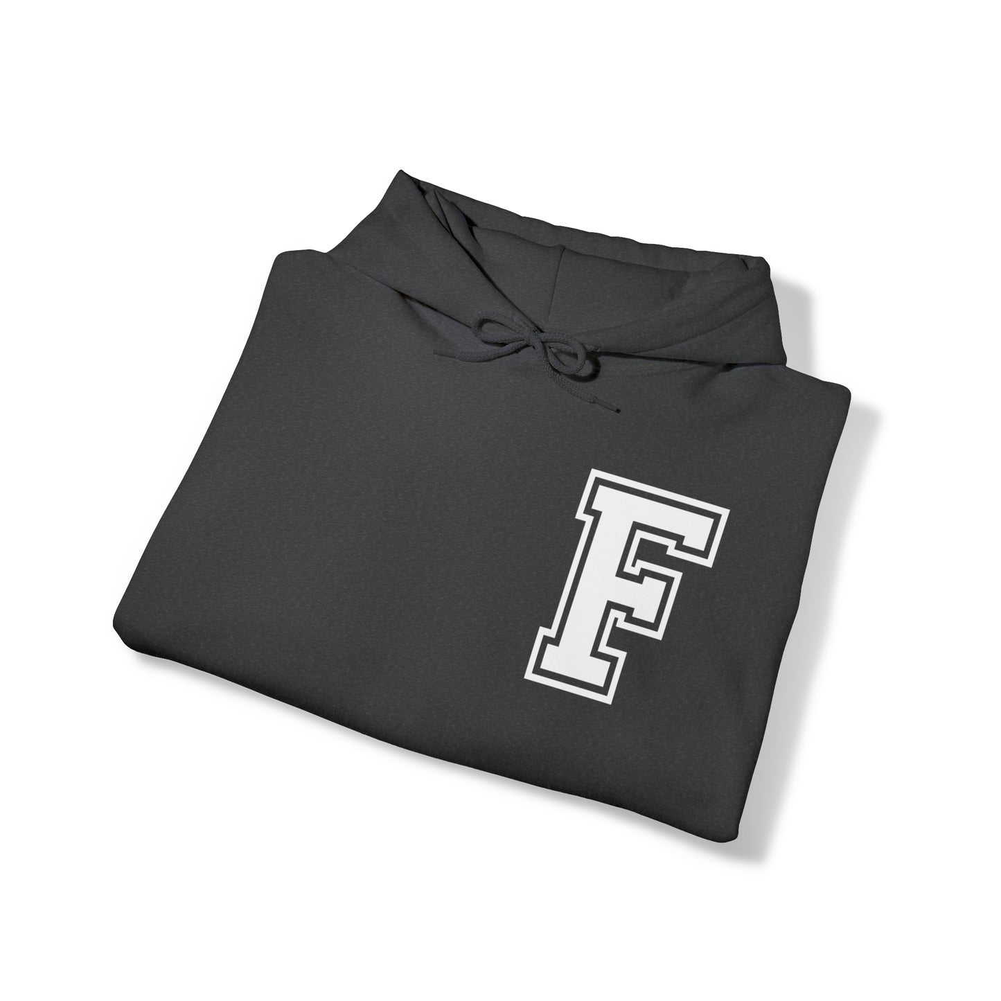 Front to Back Design - Varsity F Vertical Freeburg Midgets Logo Hooded Sweatshirt