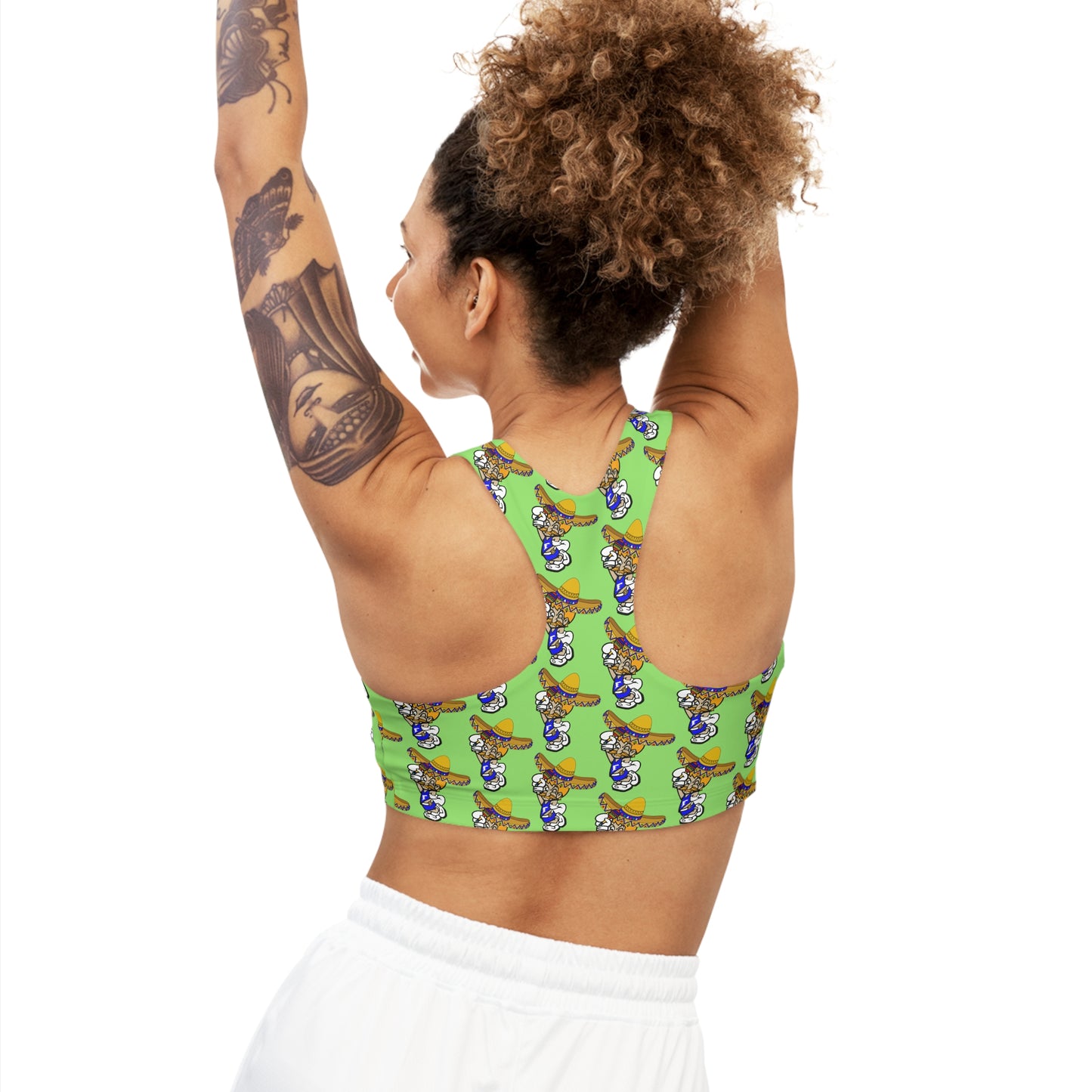 Sombrero Midget Seamless Sports Bra - Lime Green