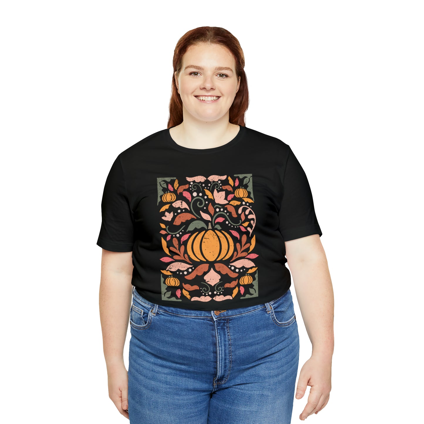 Distressed Boho Fall Floral Mural T-Shirt