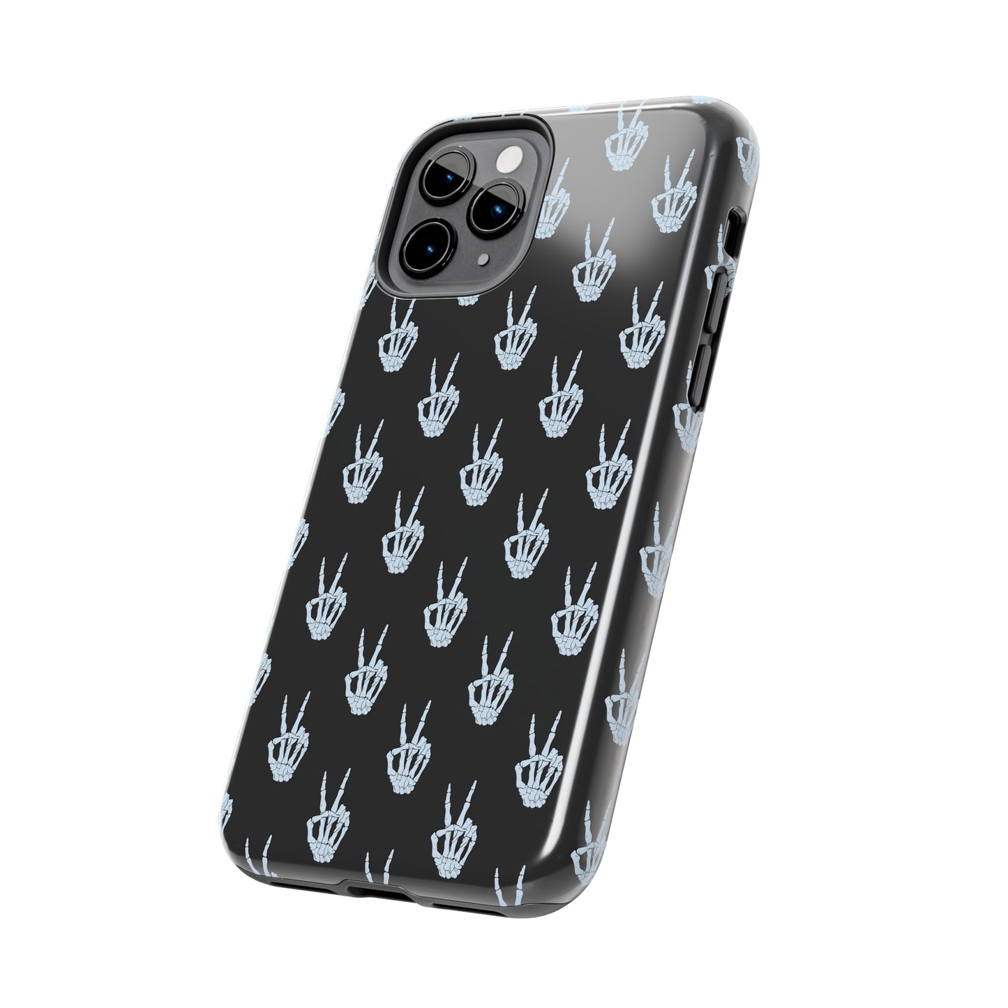 Skeleton Hand Peace Sign Tough Phone Cases