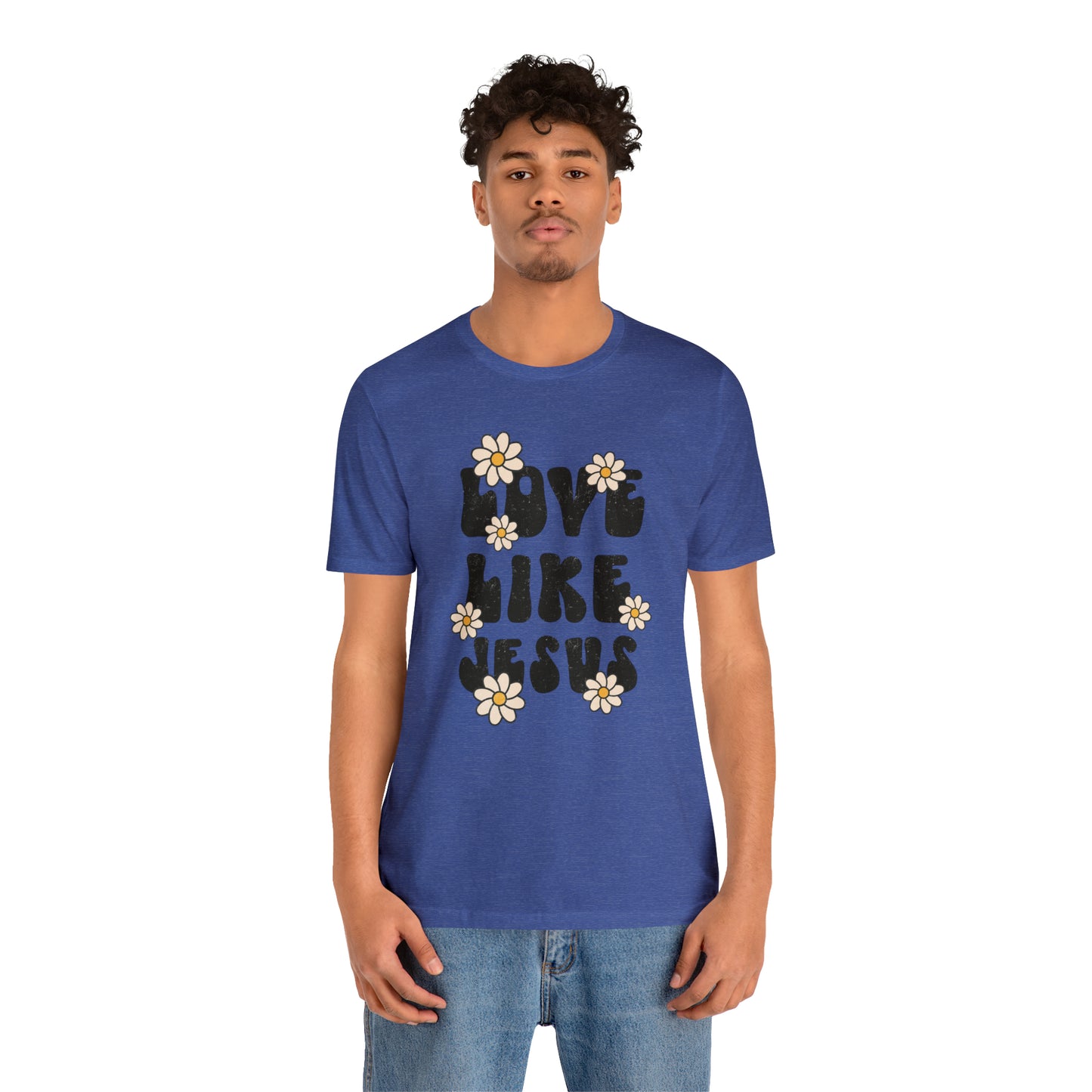 Distressed Daisy Love Like Jesus T-Shirt