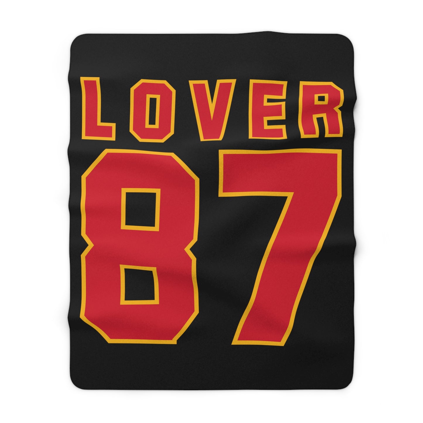 Lover 87 Swift and Kelce Valentine's Sherpa Fleece Blanket