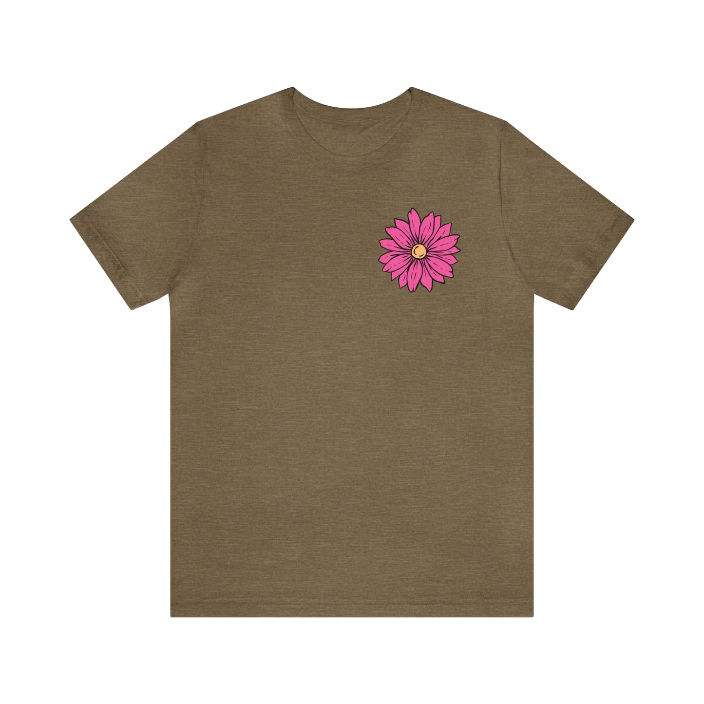 TWO SIDED Positive Energy T-Shirt (Flower on Front - Positive Energy on Back) Christian T-Shirt