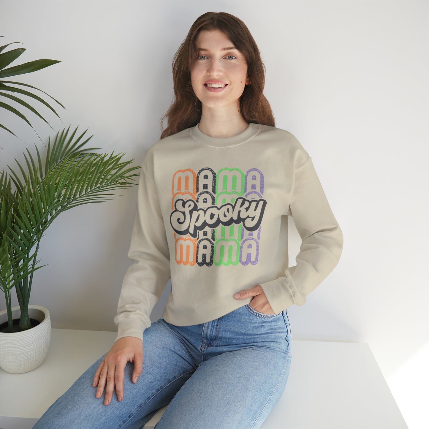 Spooky Mama Unisex Heavy Blend™ Crewneck Sweatshirt