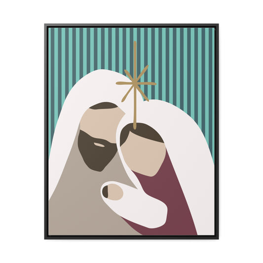 Holy Family Christian Christmas Holiday Gallery Canvas Wraps, Vertical Frame