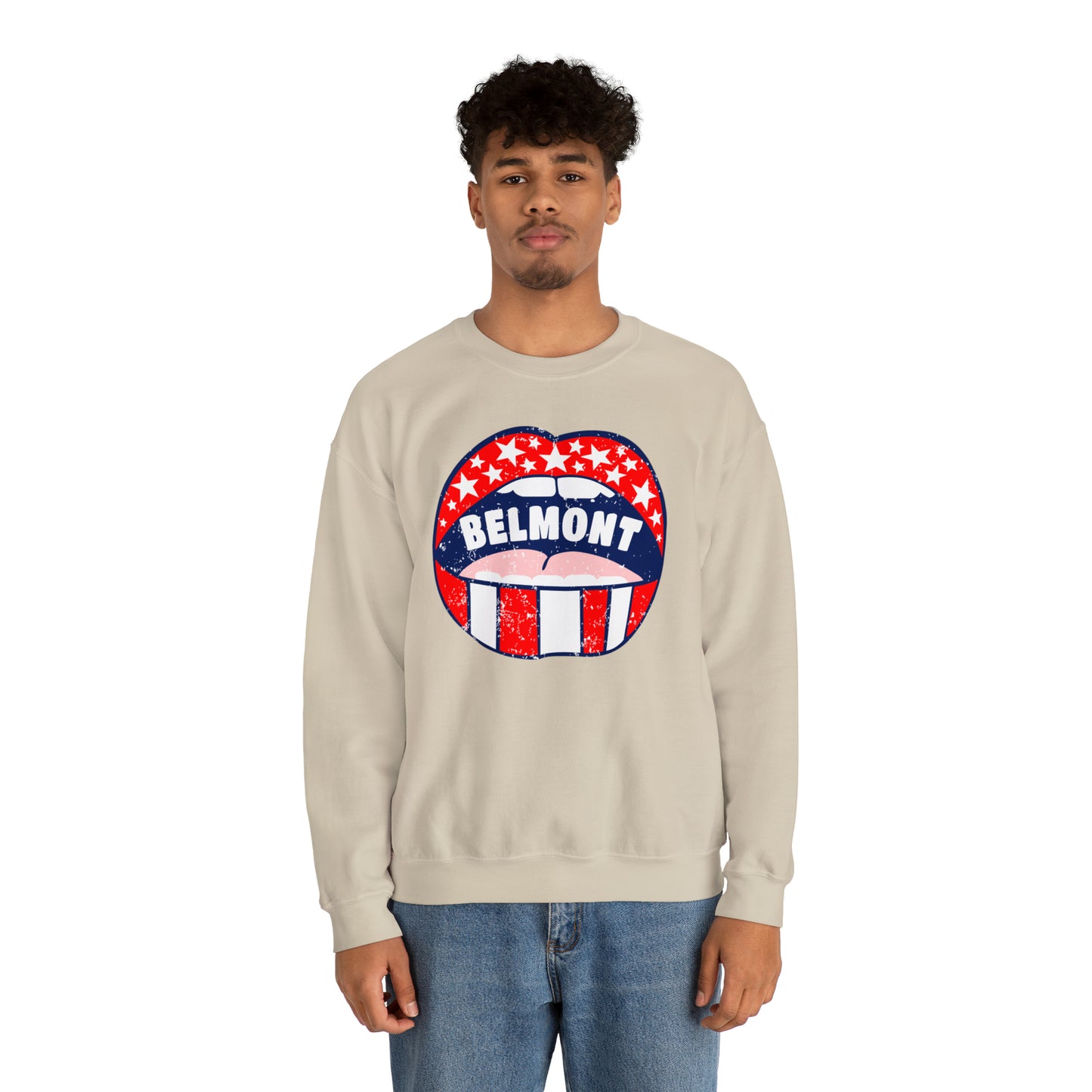 Belmont University Lips Crewneck Sweatshirt