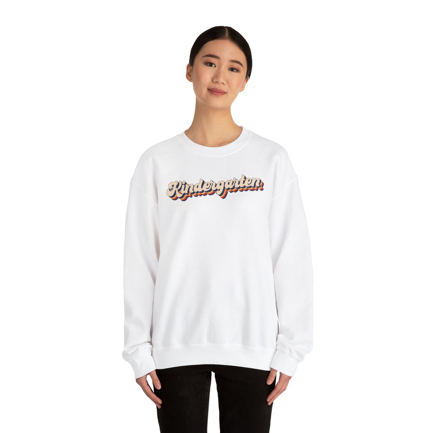 Retro Kindergarten Unisex Heavy Blend™ Crewneck Sweatshirt