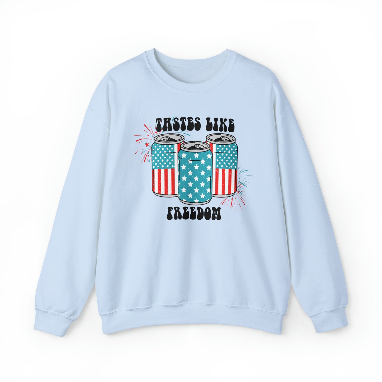 USA America Tastes Like Freedom Party Can Heavy Blend™ Crewneck Sweatshirt