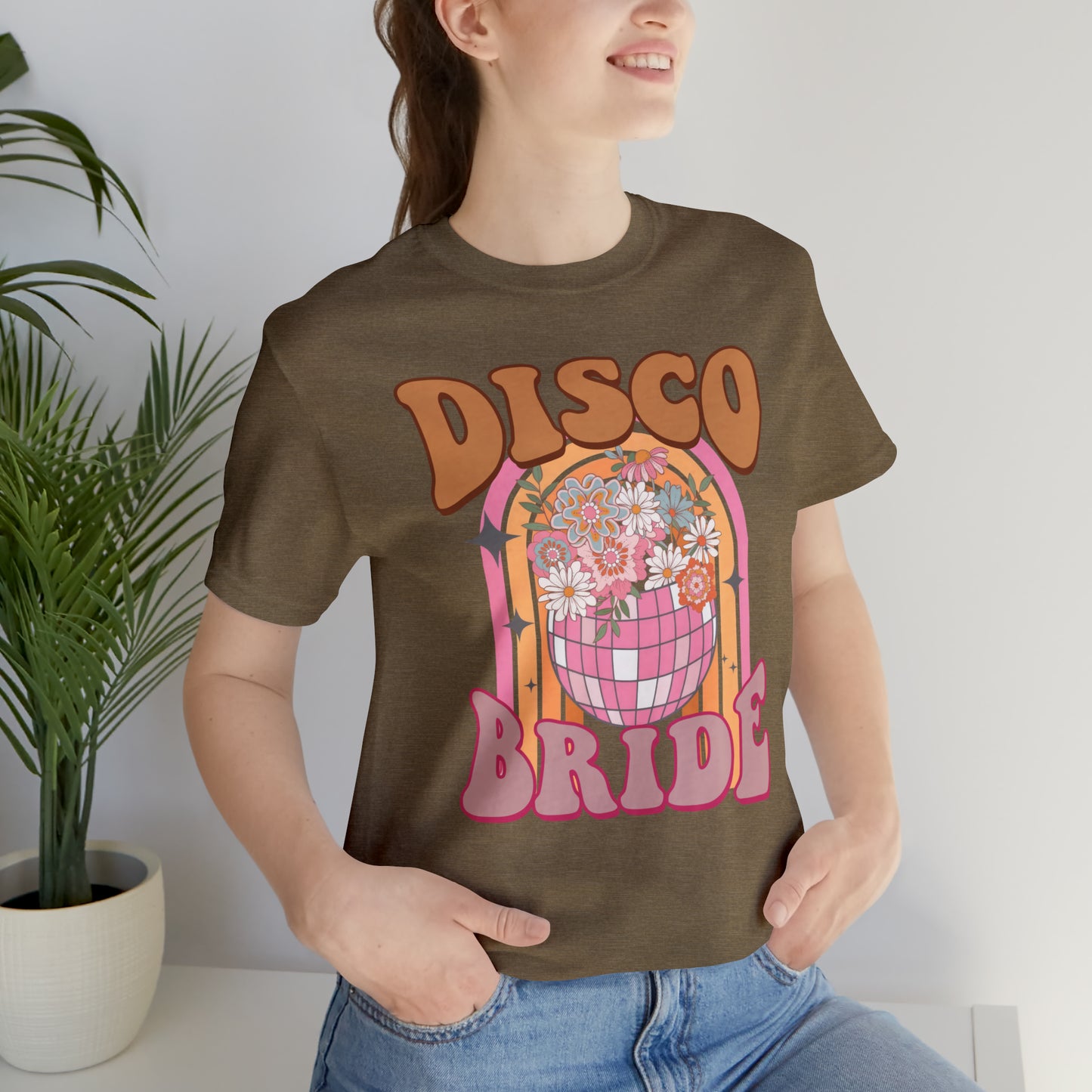 Retro Disco Bride Mirror Ball T-Shirt