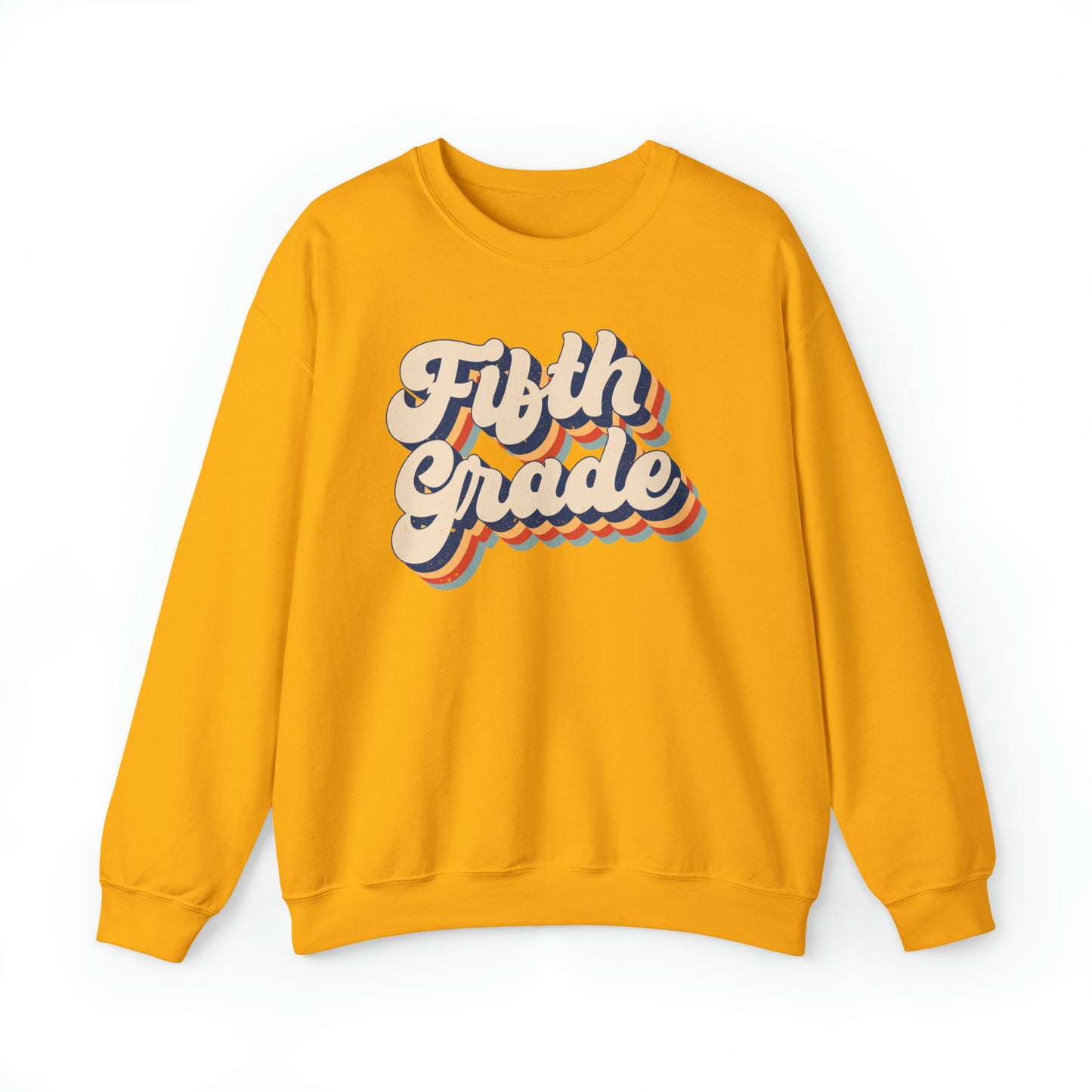 Retro Fifth Grade Unisex Heavy Blend™ Crewneck Sweatshirt