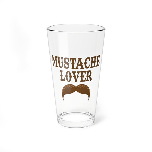 Mustache Lover Gift Mixing Glass, 16oz