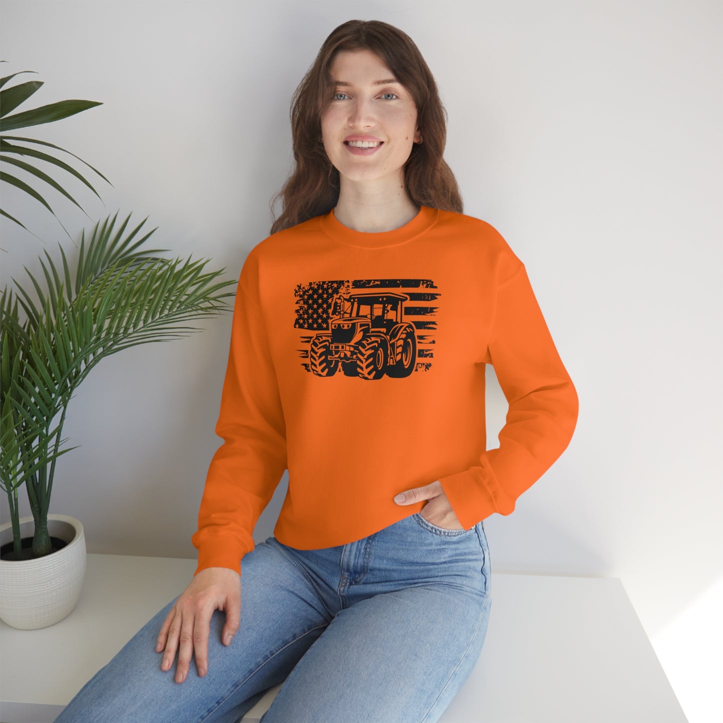 "American Tractor" - Unisex Heavy Blend™ Crewneck Sweatshirt