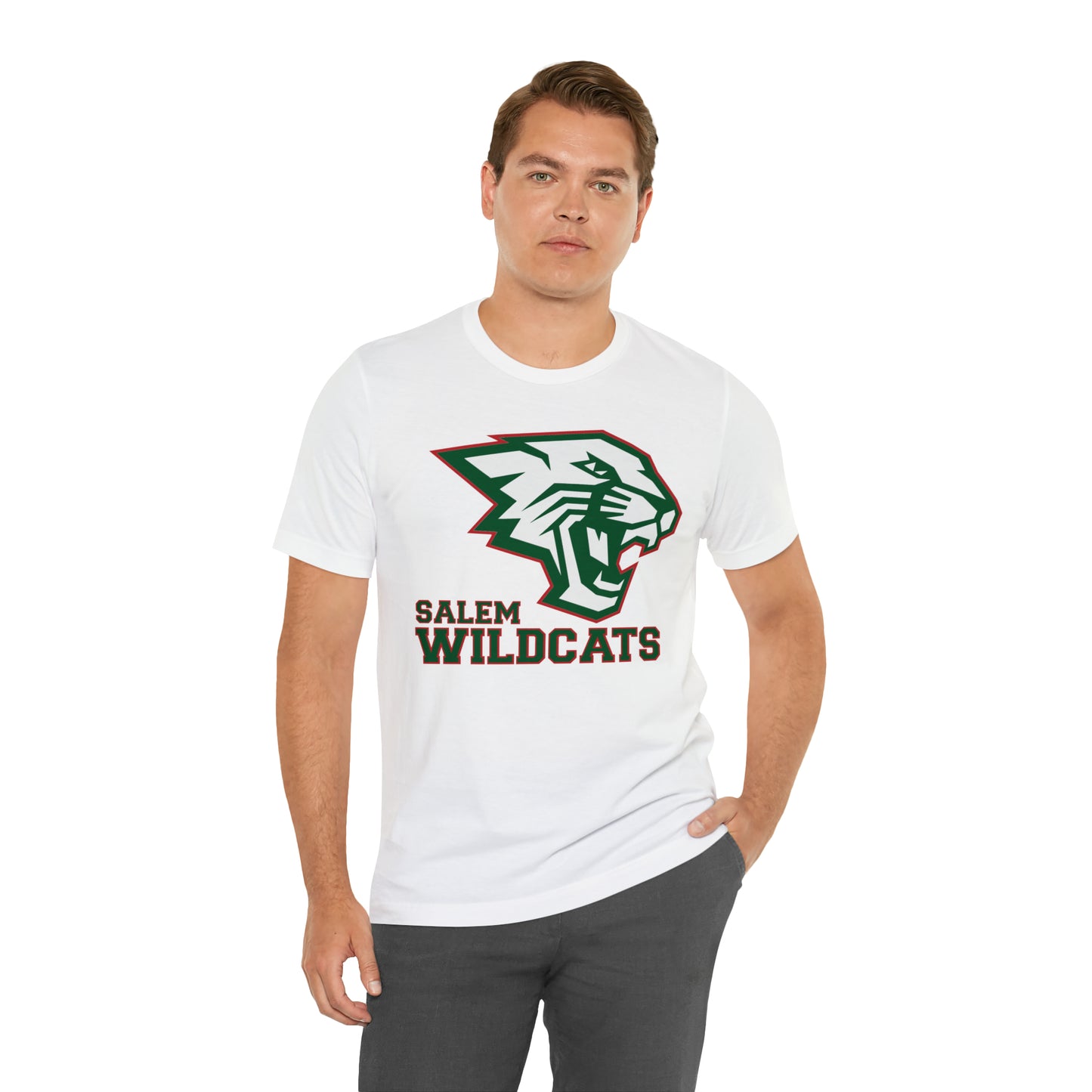 Salem Wildcats Jersey Short Sleeve Tee - Green Print