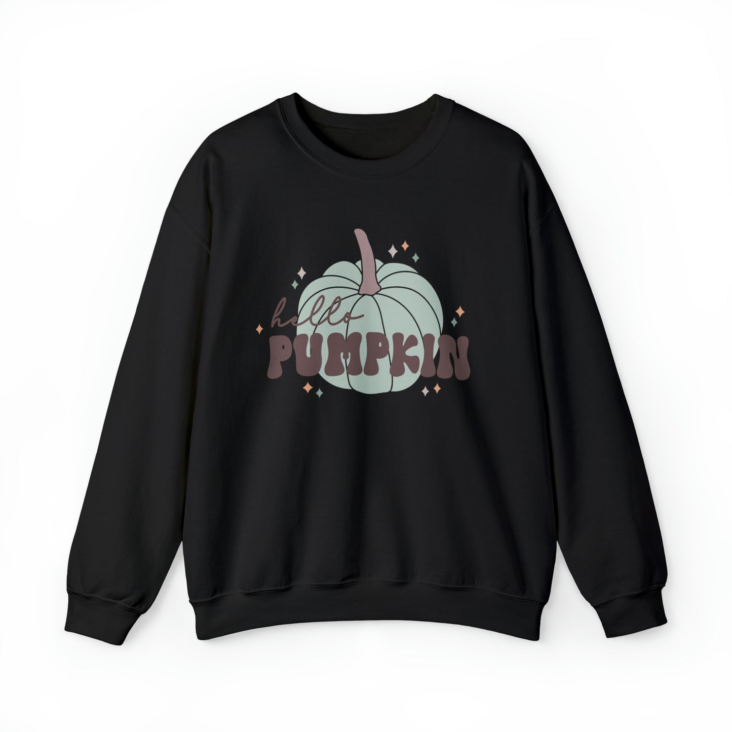 Hello Pumpkin Fall Halloween Unisex Heavy Blend™ Crewneck Sweatshirt