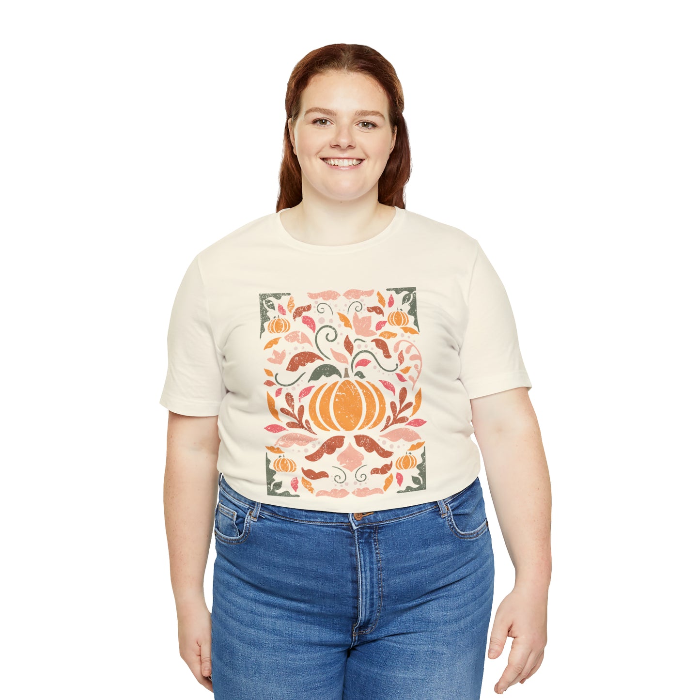 Distressed Boho Fall Floral Mural T-Shirt