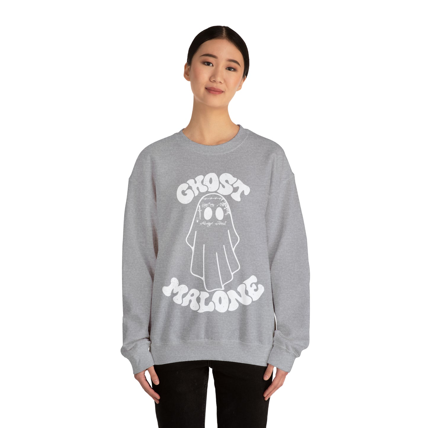 Ghost Malone Halloween Heavy Blend™ Crewneck Sweatshirt