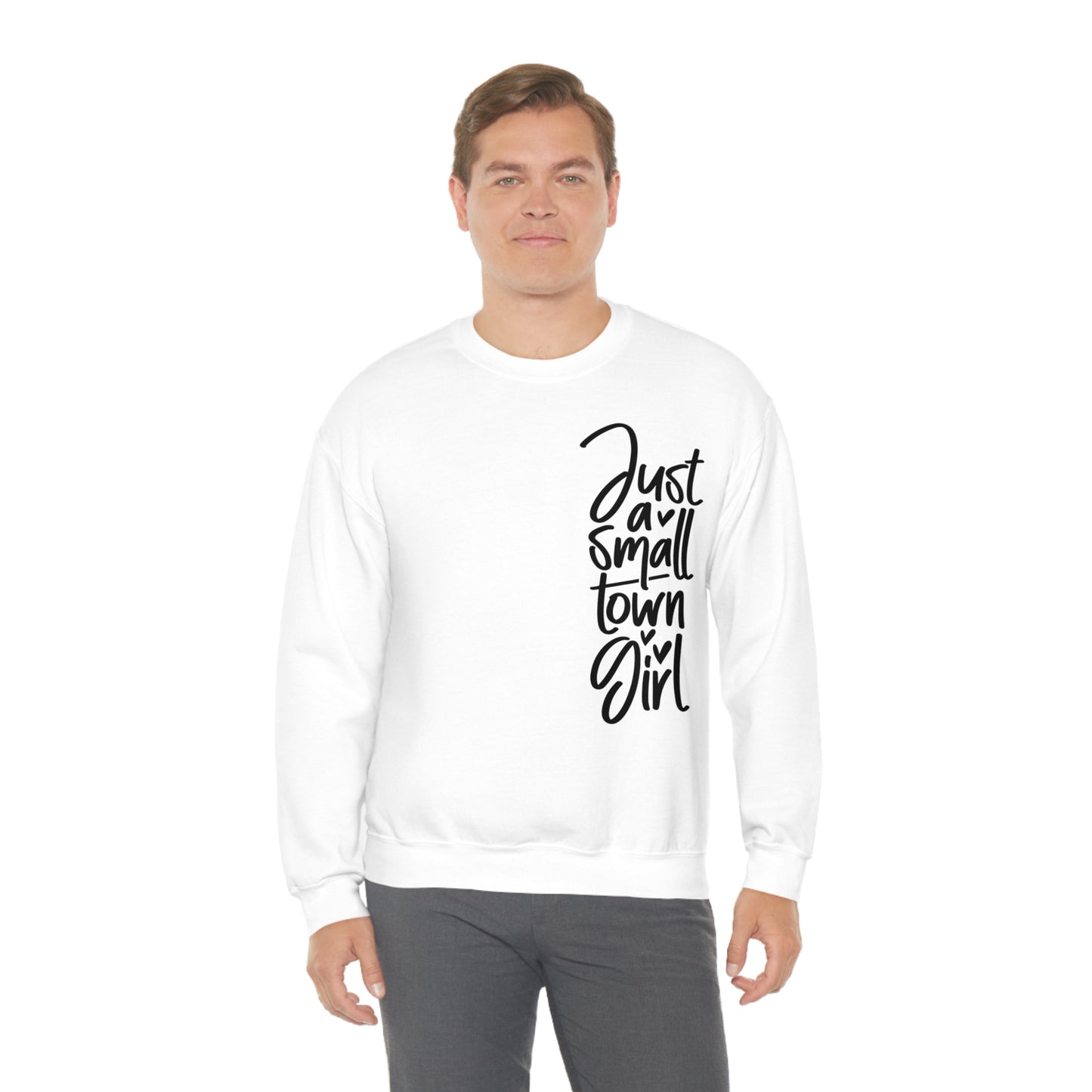 "Just a Small Town Girl" - Unisex Heavy Blend™ Crewneck Sweatshirt