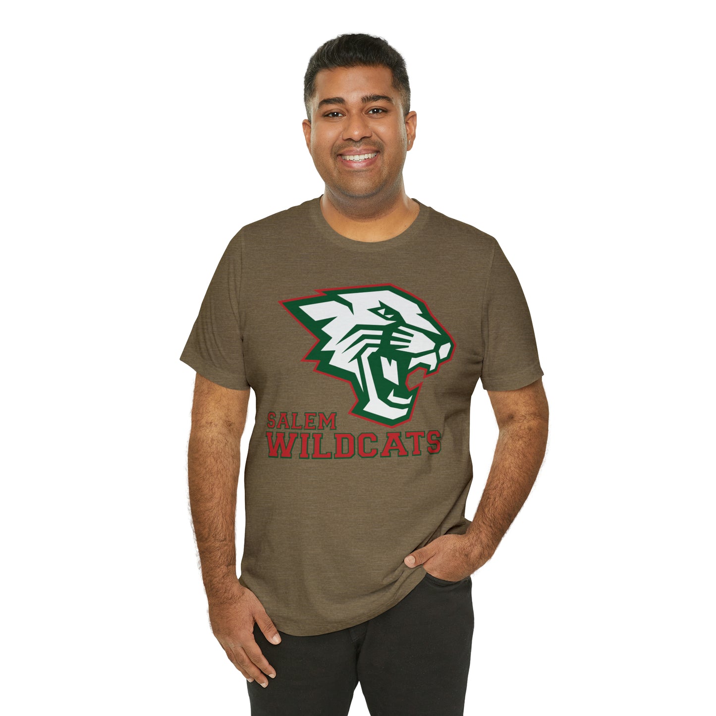 Salem Wildcats Jersey Short Sleeve Tee - Red Print